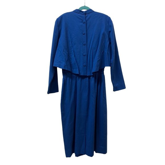 Doncaster Custom Royal Blue Executive Vintage Dress - Picture 6 of 14